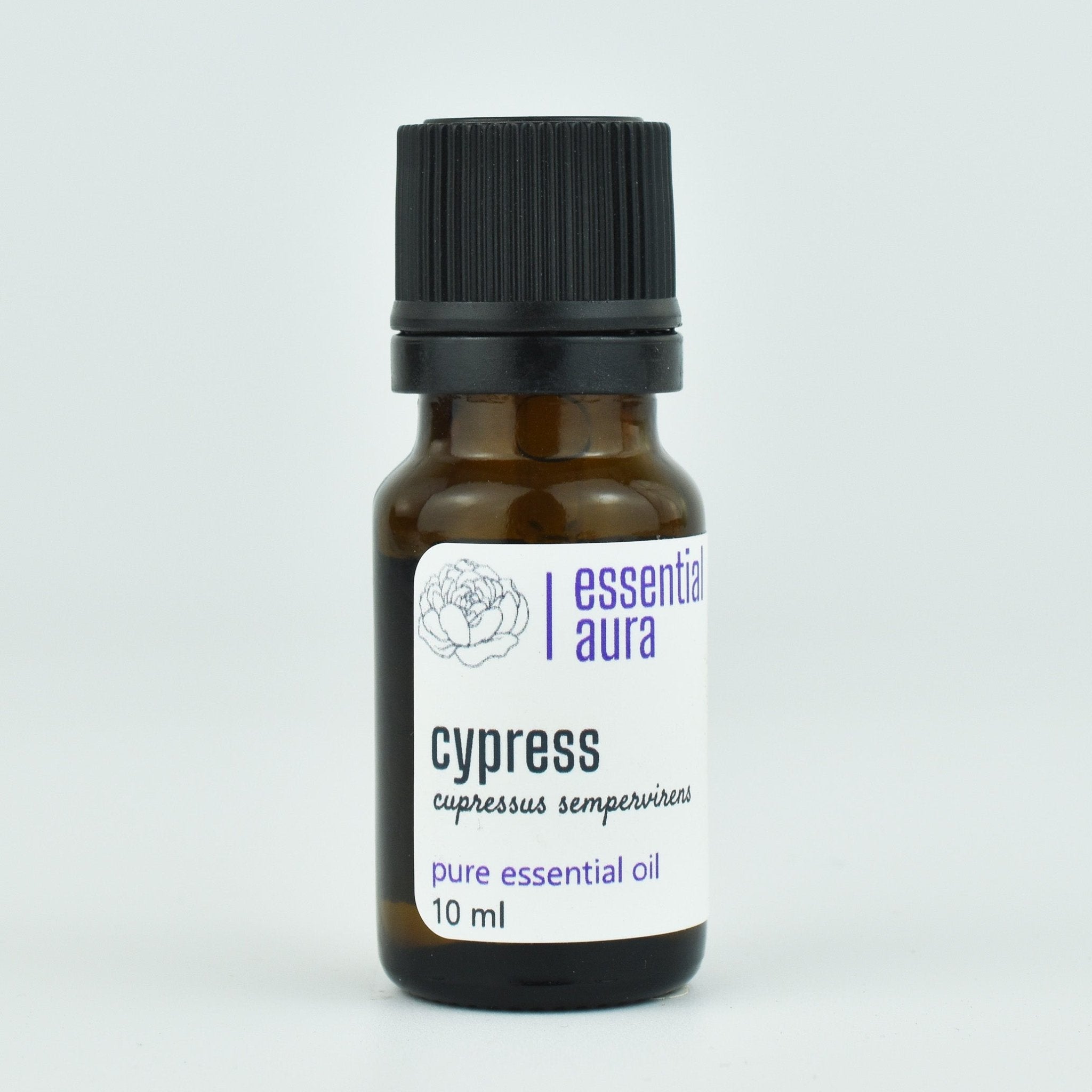 Organic Cypress Essential Oil 10ml bottle from Essential Aura