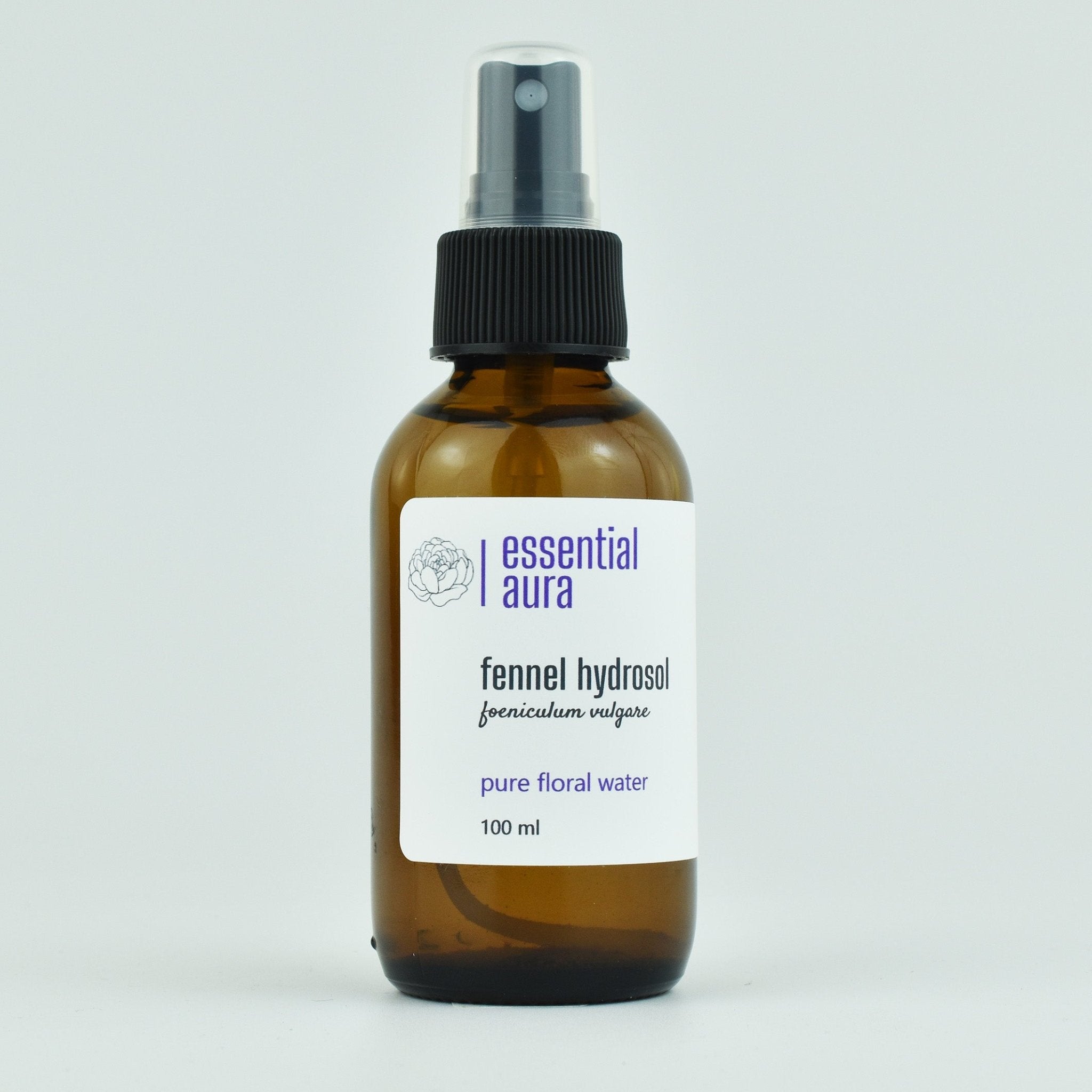 Organic Fennel Hydrosol Bottle - Essential Aura - 100ml - 3.4oz
