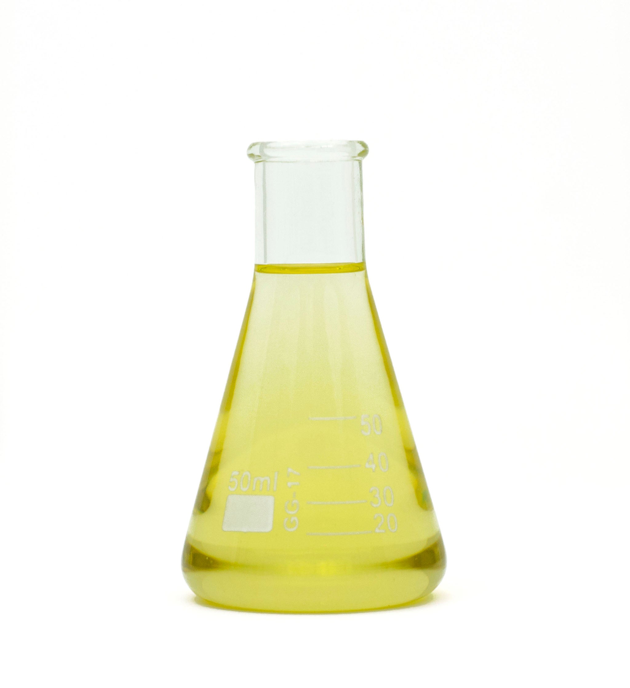 ginger essential oil in beaker
