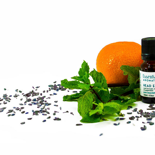 essential aura synergy blend with orange and mint
