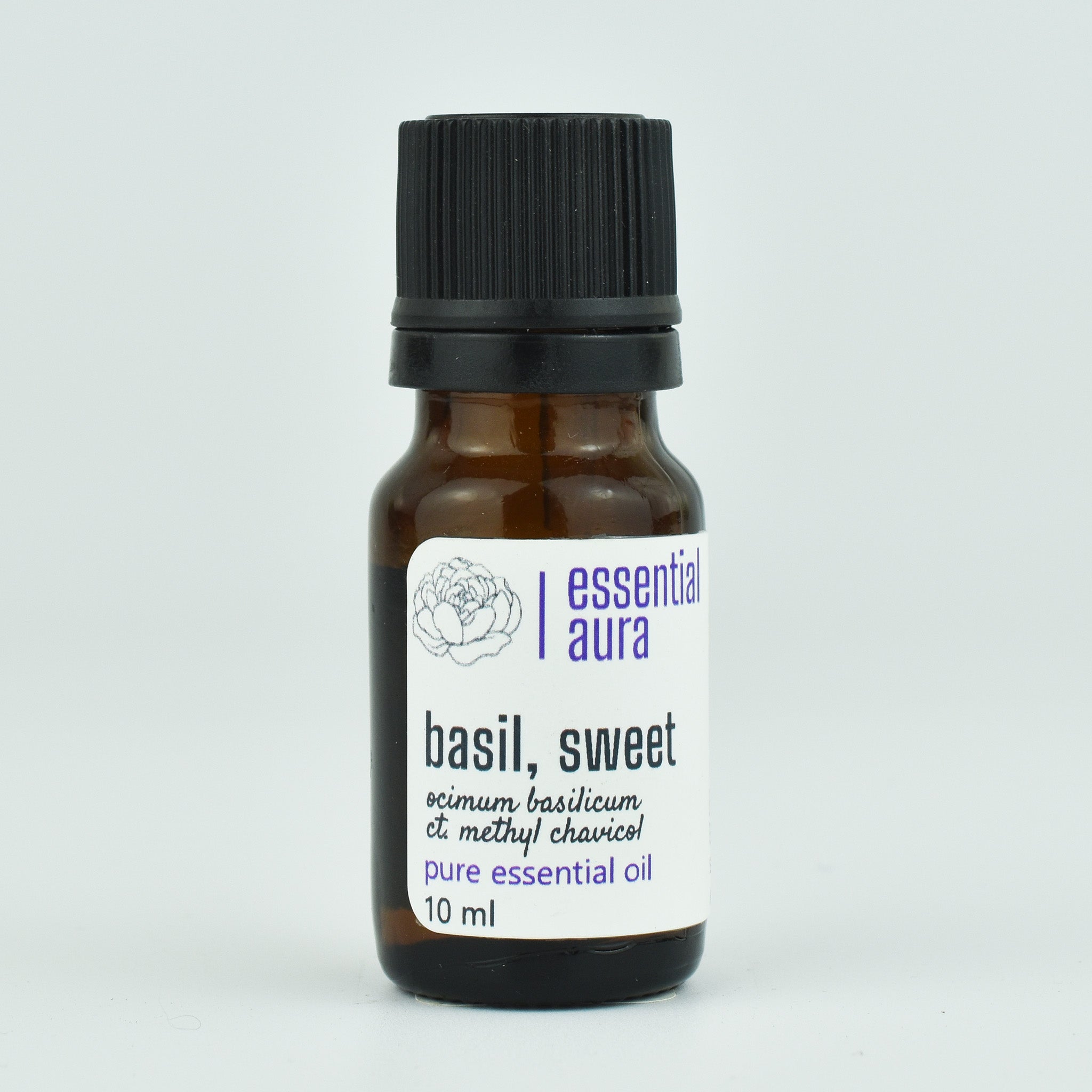 Basil, Sweet Essential Oil - Essential Aura Aromatics10ml - 1/3oz