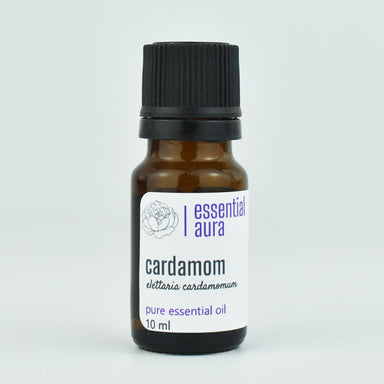 Organic Cardamom Essential Oil 10ml glass bottle from Essential Aura
