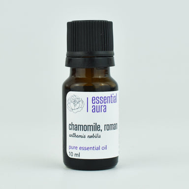 Organic Roman Chamomile Essential Oil 10ml glass bottle from Essential Aura
