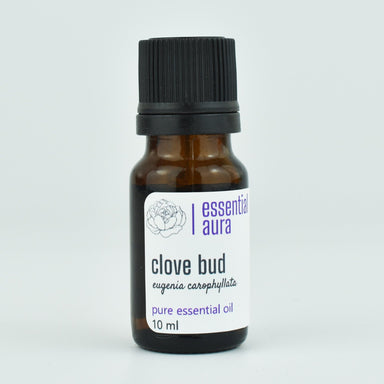 Organic Clove Bud Essential Oil 10ml glass bottle from Essential Aura