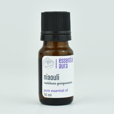 Organic Niaouli Essential Oil 10ml glass bottle from Essential Aura