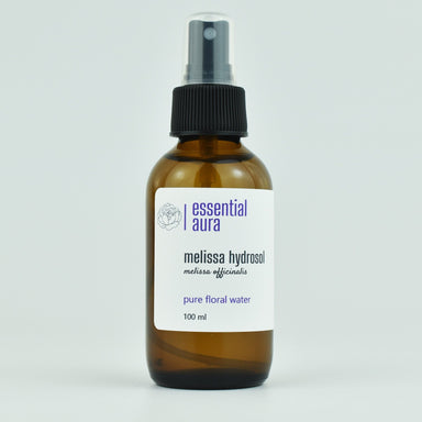 organic melissa hydrosol 100ml glass bottle