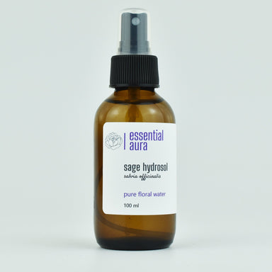 Sage Hydrosol  100ml glass bottle from Essential Aura