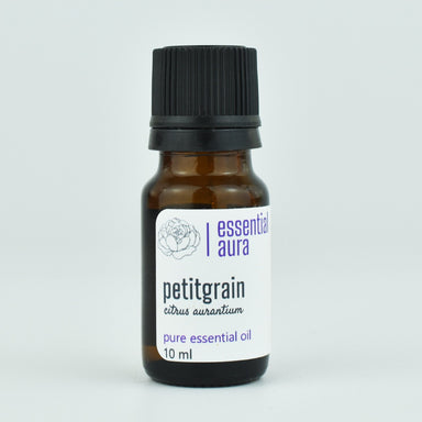 Organic Petitgrain Essential Oil 10ml glass bottle from Essential Aura