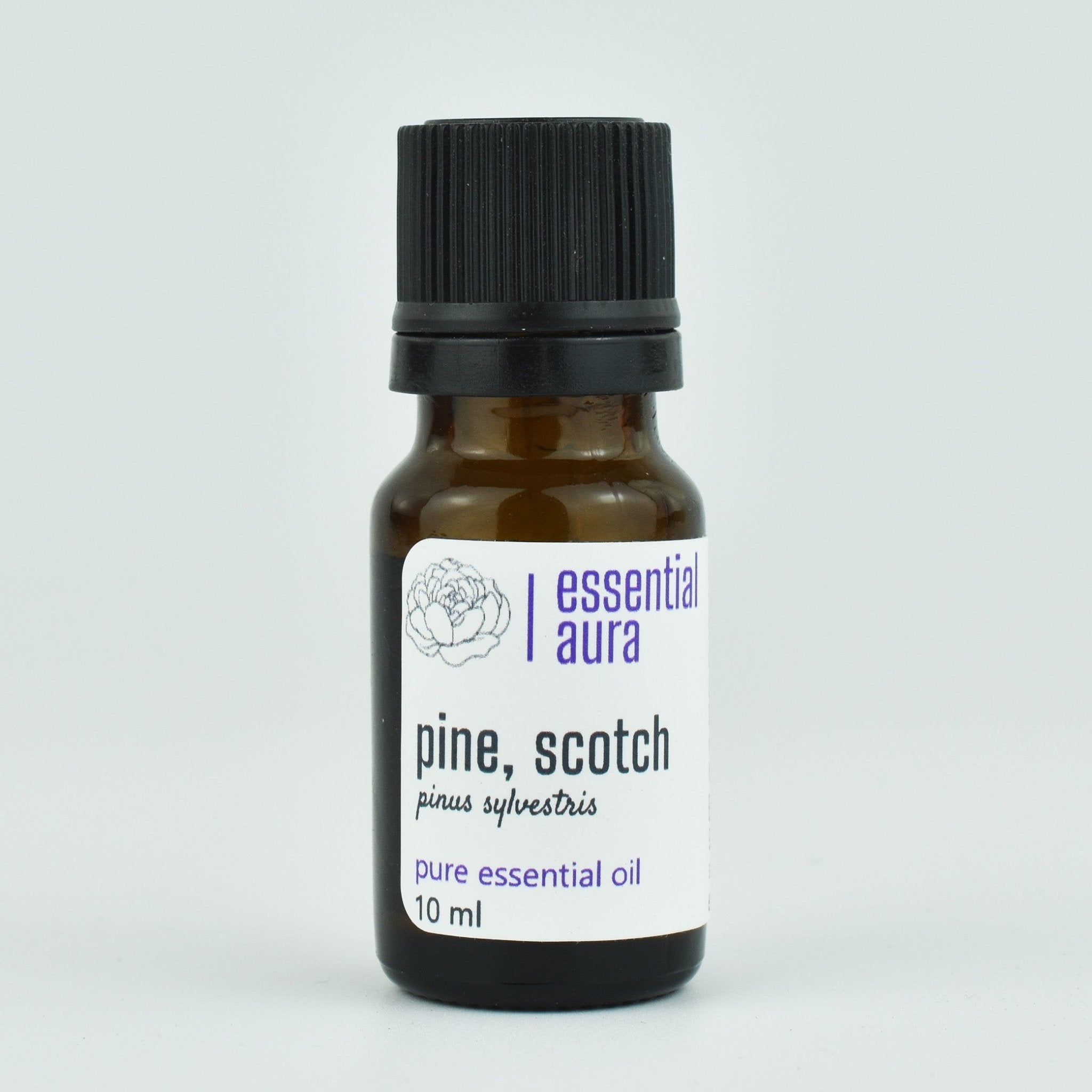 Organic Scotch Pine Essential Oil 10ml glass bottle from Essential Aura