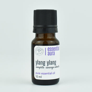 Organic Ylang Ylang Essential Oil 10ml glass bottle from Essential Aura