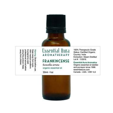 bottle of frankincense essential oil