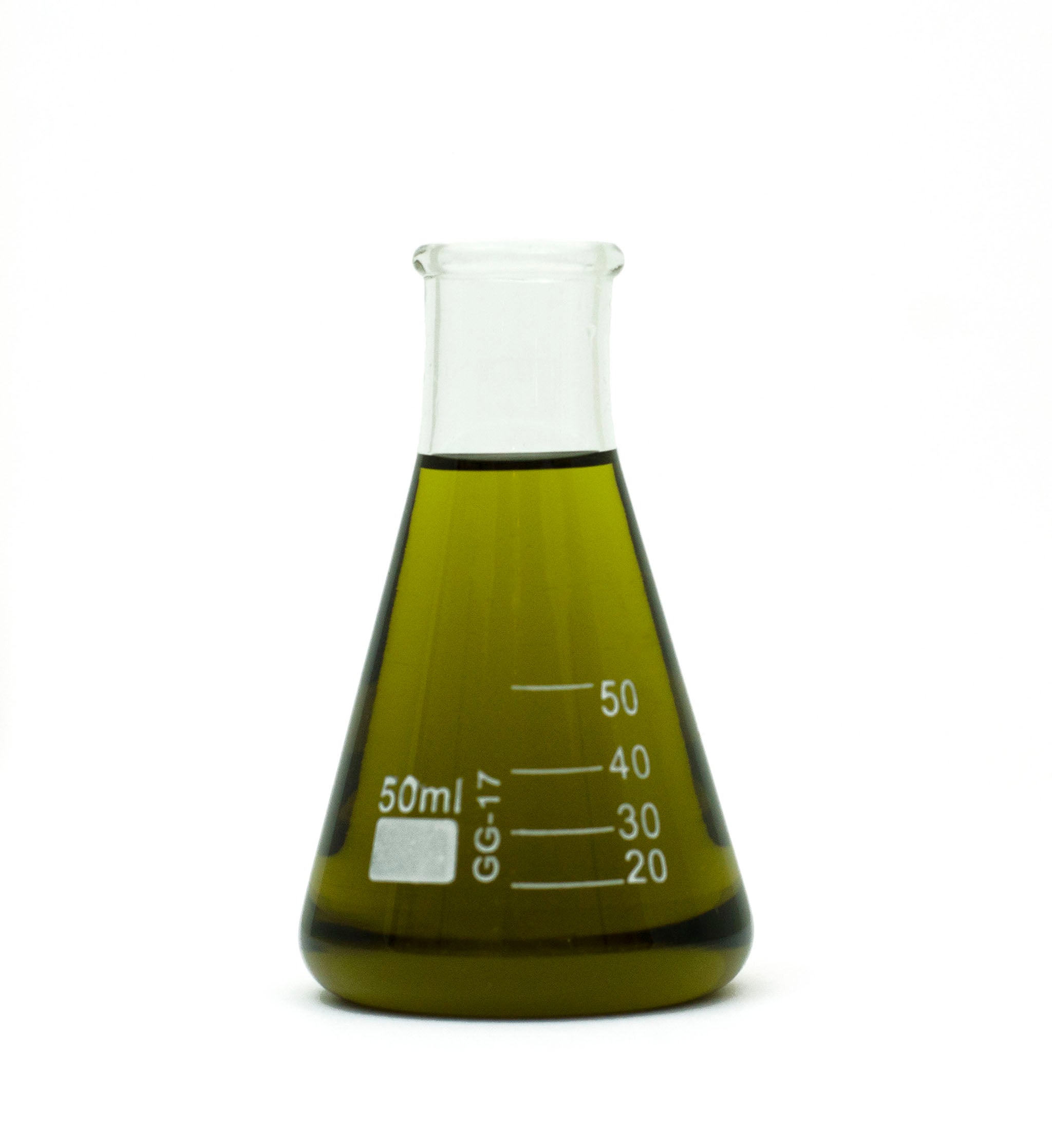 geranium essential oil in beaker