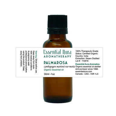 bottle of Palmarosa Essential Oil
