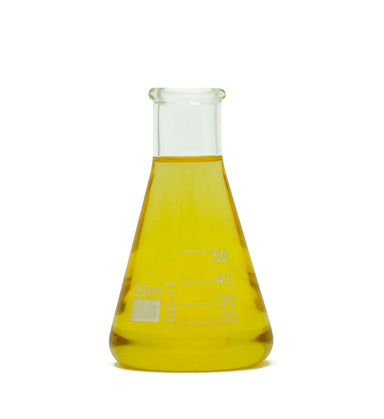 thyme linalool essential oil in beaker